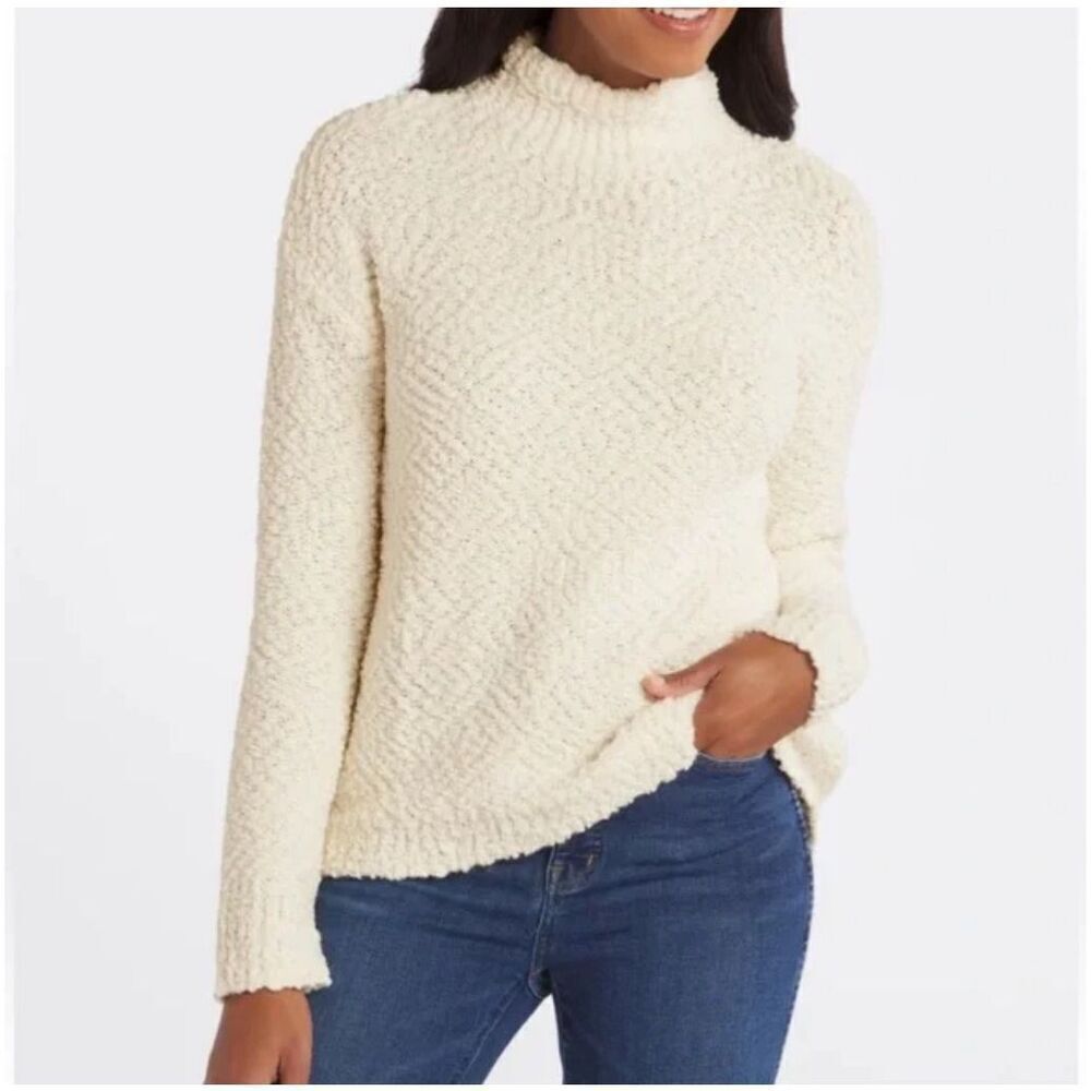 NWT Stitches + Stripes Lowell Fuzzy Mockneck‎ Sweater Large